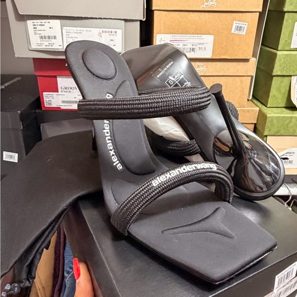 Alexander Wang Black Tubular Sandals - Picture 3 of 4